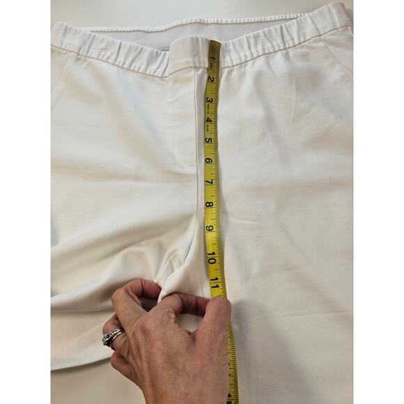 NWT J jill size 10 white career casual elastic waist pull on pants NEW teacher - Picture 5 of 6